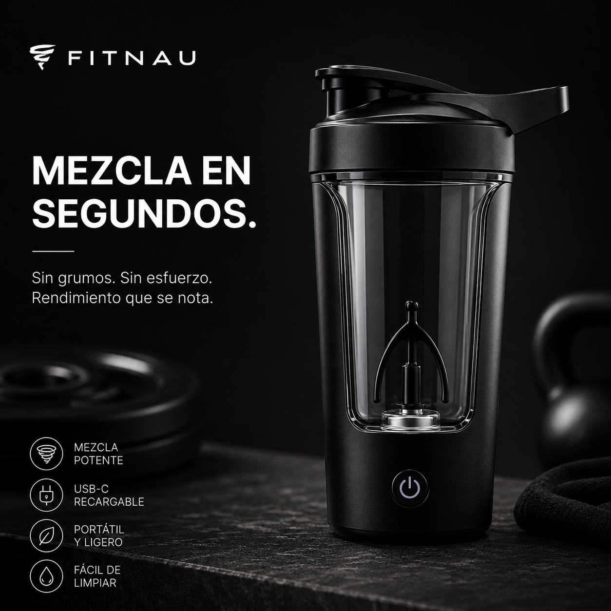 Mezclador Eléctrico Portátil FITNAU